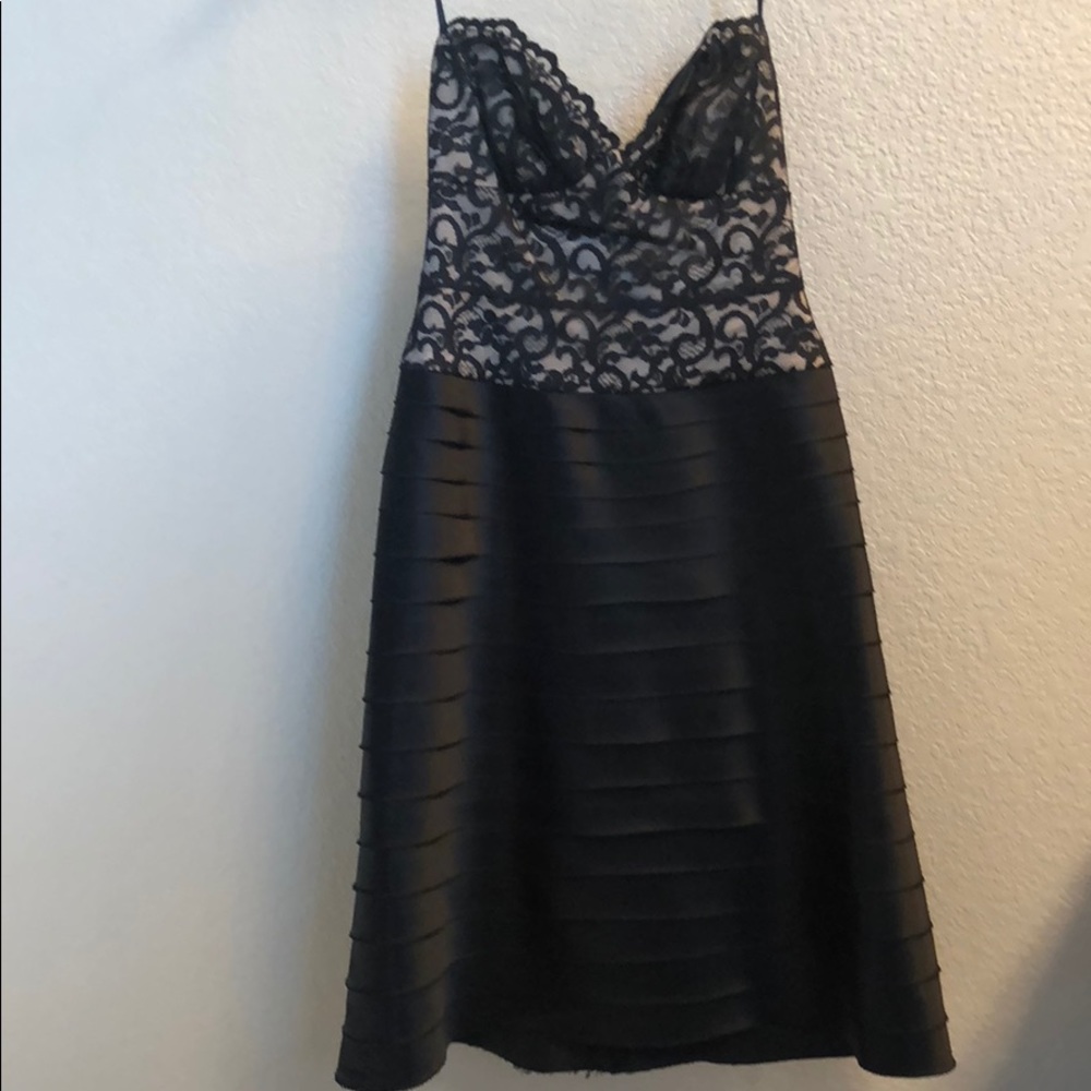 BCBG Max Azria strapless cocktail dress
